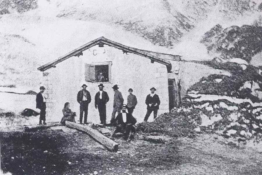 Foto d'epoca Rifugio Salarno - anno 1886