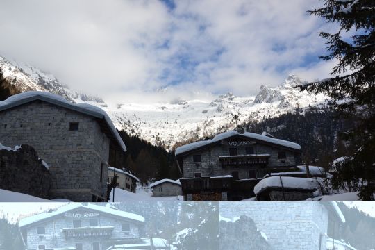 foto invernale Rifugio De Marie